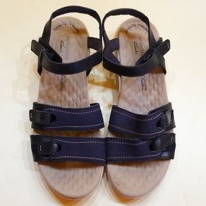 Clark's Navy Blue Sandals, 8